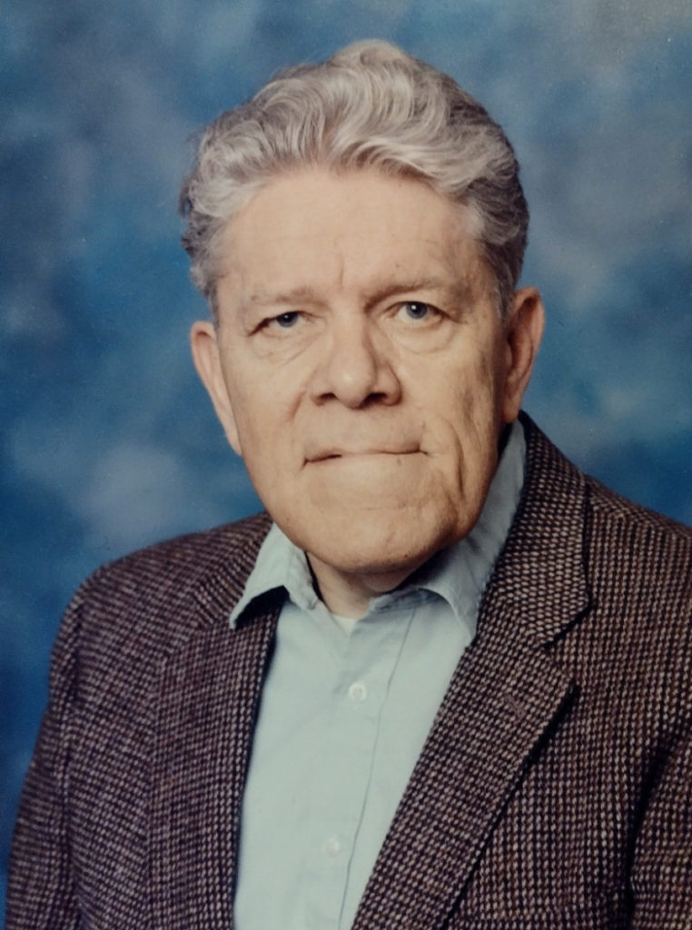 A color studio photograph of Alton Hall, at the approximate age of 67